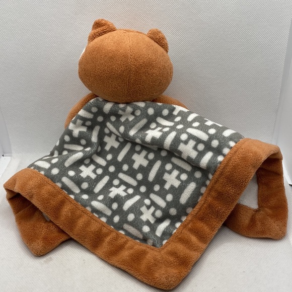 Levtex Baby Fox Plush Lovey Security Blanket Stuffed Animal Geometric Toy - Picture 9 of 10